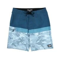PELAGIC Clothing/Gloves Bluewater Camo Fishing Shorts Stacked Black Or Slate