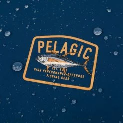 Clothing/Gloves Pelagic Aquatek Game Fish Long Sleeve T-shirt Navy