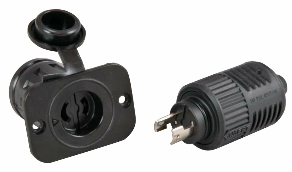 Scotty 2125 12V Downrigger Plug And Receptacle From Marinco