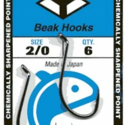 Yamamoto Hi Carbon Steel Beak Hooks Black Nickel Finish (Box 100)