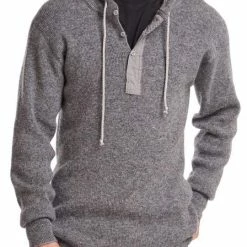 Stanfield's Men's Heavy Weight Wool Henley With Hood