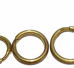 EVANS MFG Salmon Trolling Brass Split Rings (#4-12) - (50 Pack)