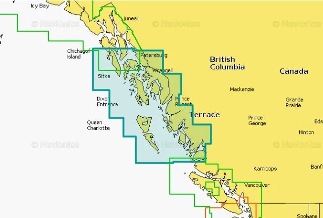 NAVIONICS PLATINUM P914P2 BC NORTH CHART Electronics