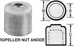 CANADA METAL Zinc Propeller Nut Anodes