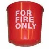 North Pacific Safety FIRE BUCKET ROUND BOTTOM 10-1/2 QT