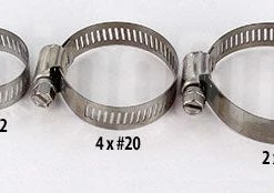 Pacific Net & Twine Ltd Stainless Steel Hose Clamps (from 7/32" - 3/4")