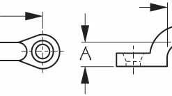 SEADOG 081310-1 BLACK PAD EYE 3/8"