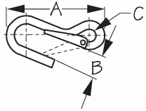 Marine Hardware SEADOG 155630-1 SPRING HOOK 4-1/16"