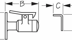 SEADOG 221710-1 DOOR STOP AND CATCH