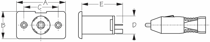 SEADOG 426112-1 POWER SOCKET WITH PLUG Marine Hardware