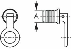 Marine Hardware SEADOG 520070-1 BRASS SNAP HANDLE DRAIN PLUG