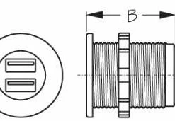 Marine Hardware SEADOG 426515-1 DUAL USB POWER SOCKET