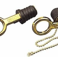 Marine Hardware SEADOG 520071-1 SNAP HANDLE DRAIN PLUG WITH RETENTION CHAIN