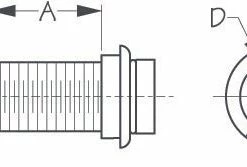 Marine Hardware SEADOG 520325-1 POLY MOTOR WELL DRAIN TUBE