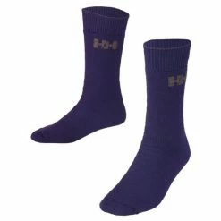 Helly Hansen Lightweight Boot Sock 72455 (black Or Blue) Clothing/Gloves