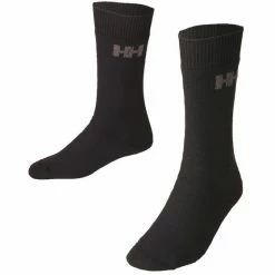 Helly Hansen Lightweight Boot Sock 72455 (black Or Blue) Clothing/Gloves