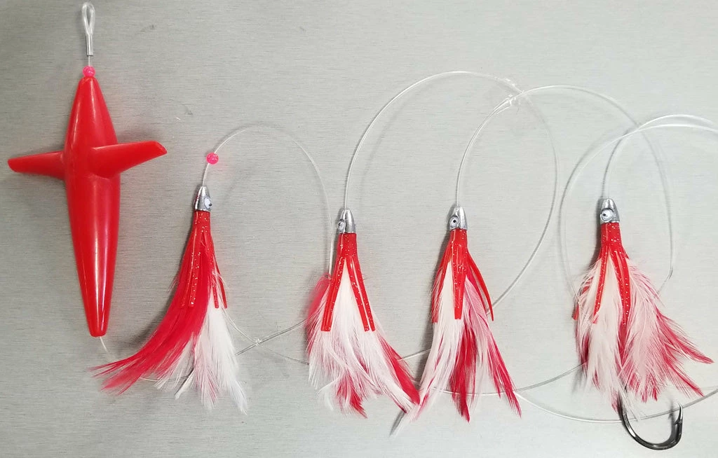 North Pacific 4 Piece Mini Feather Tuna Chain With Bird
