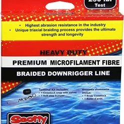 Scotty 2203 250lb Test Heavy Duty Braided Downrigger Line 500ft Salmon Trolling