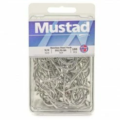 Salmon Trolling Mustad 95170-SS Salmon Siwash - 3x Strong - Stainless Steel Hooks (Box 100)