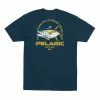 Clothing/Gloves PELAGIC Flying Yellowfin Tuna Premium T-Shirt Smokey Blue
