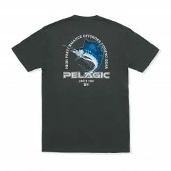 PELAGIC Flying Sailfish Premium T-Shirt Charcoal