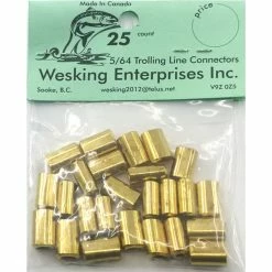 Wesking Trolling Line Connectors For 5/64" Line (25 Pack)