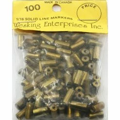 Wesking Brass Bead Solid For 1/16in Line (100 Pack)
