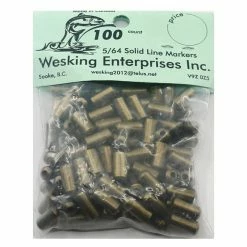 Salmon Trolling Wesking Brass Bead Solid Marker For 5/64" Line (100 Pack)