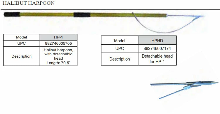 Salmon Trolling Kufa Halibut Harpoon