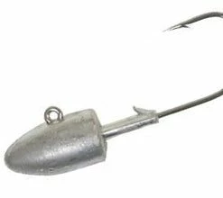 Pacific Net & Twine Ltd Leaded Bullet Jig Hooks For Scampi Tails (Double Fin Swimmer)