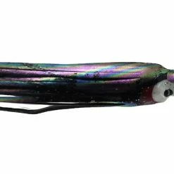 Hoochies NORTH PACIFIC OCTOPUS 4-1/4" M88WSRB (Black Oil Slick)
