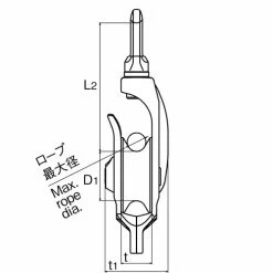 Marine Hardware ASANO 10083 STAINLESS BLOCK 125MM