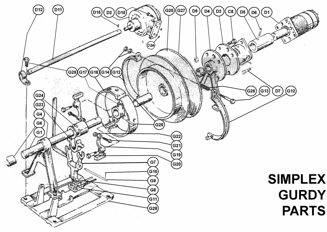 Pacific Net & Twine Ltd D5 Coupling For Simplex Gurdy Salmon Trolling