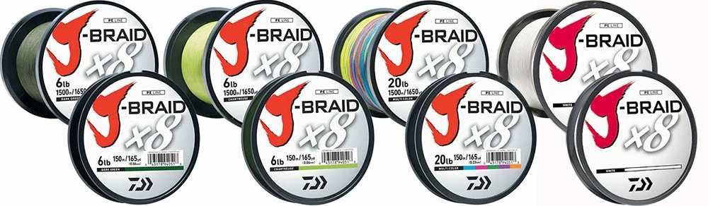 DAIWA J Braid 8 Strand Fishing Line