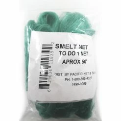 Pacific Net & Twine Ltd Smelt Web Green Monofilament .20mm X 1-3/16in X 60md (Approx 50') Netting